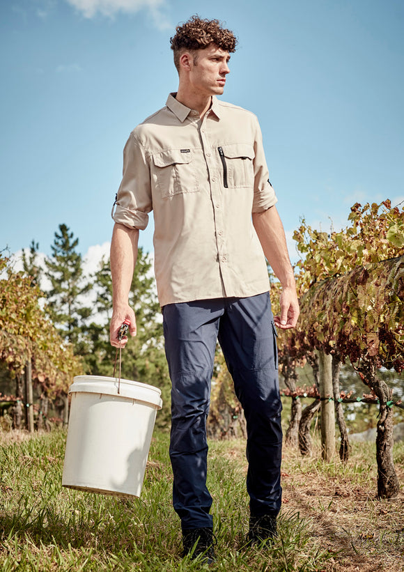 Mens Outdoor Long Sleeve Shirt - Sand