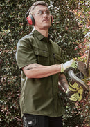 Mens Outdoor Short Sleeve Shirt - Army