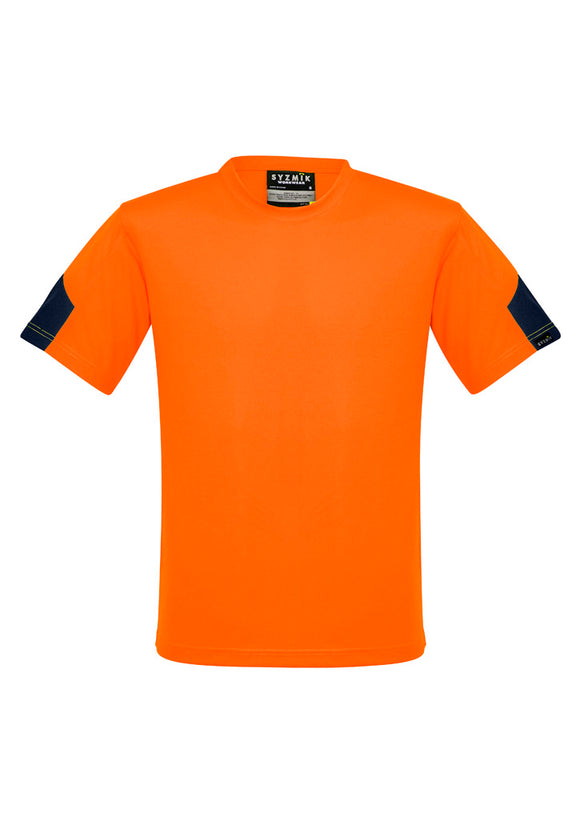 Mens Hi Vis Squad Tee - Orange/Navy
