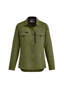 Womens Outdoor Long Sleeve Shirt - Army