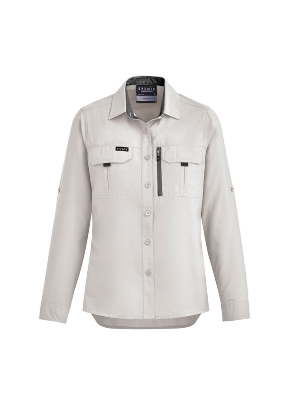 Womens Outdoor Long Sleeve Shirt - Natural