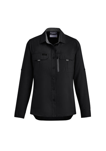 Womens Outdoor Long Sleeve Shirt - Black