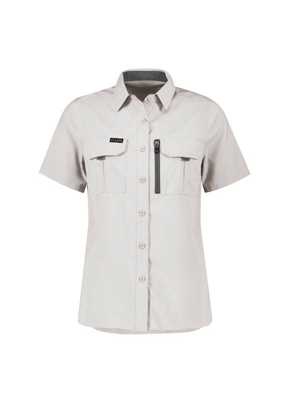 Womens Outdoor Short Sleeve Shirt - Natural