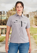 Womens Outdoor Short Sleeve Shirt - Stone
