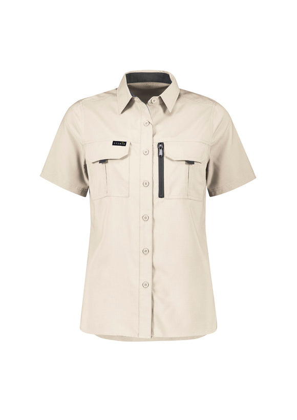 Womens Outdoor Short Sleeve Shirt - Sand