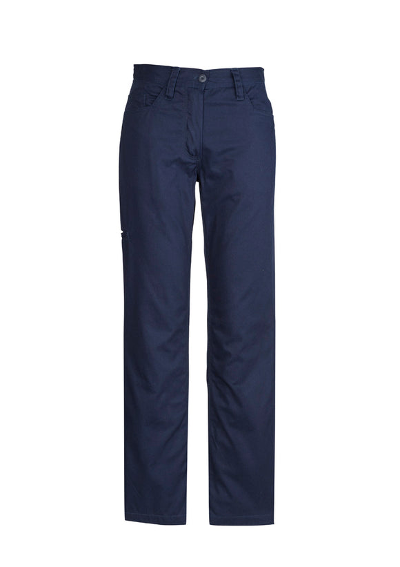 Womens Plain Utility Pant - Navy