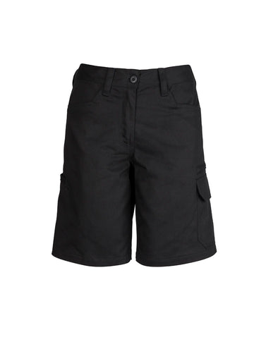 Womens Plain Utility Short - Black