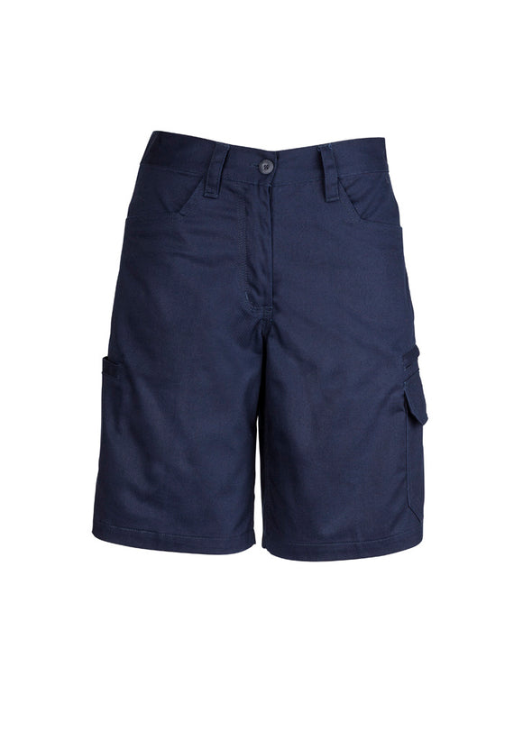 Womens Plain Utility Short - Navy