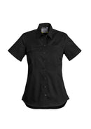 Womens Lightweight Tradie Short Sleeve Shirt - Black