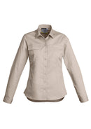 Womens Lightweight Tradie Long Sleeve Shirt - Sand