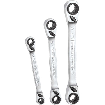 Teng 3pc Multi-Drive Ratchet Ring Spanner Set**