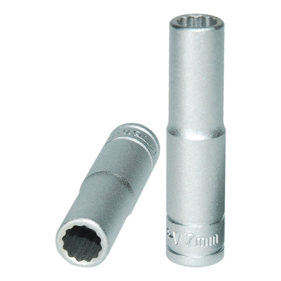 Teng 1/4in Dr. Deep Socket 7mm 12pt