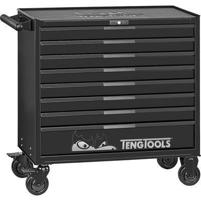 Teng Pro35 37in Roller Cabinet 8 Drawers Black