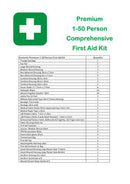 First Aid Kit Work Place Premium 1-50 in Portrait Metal Wall mountable cabinet green