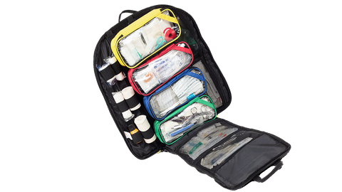First Aid Large Major/ Mass Incident First Responder Kit in Back Pack / Pictures for reference only examine contents list