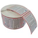 First Aid Warning Hepatitis Sticker 9.5cm x 7cm