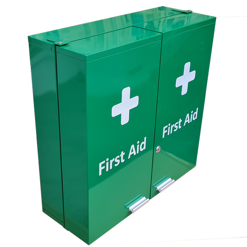 First Aid Medical Station Double Door Stocked Medical Cabinet 53x53x20cm
