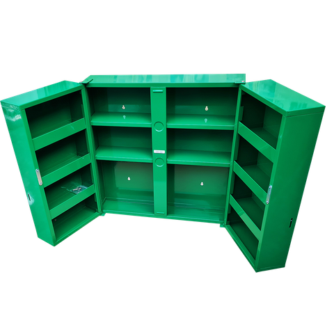 First Aid Medical Station Double Door Stocked Medical Cabinet 53x53x20cm