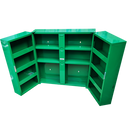 First Aid Medical Station Double Door Stocked Medical Cabinet 53x53x20cm