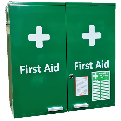 First Aid Medical Station Double Door Stocked Medical Cabinet 53x53x20cm