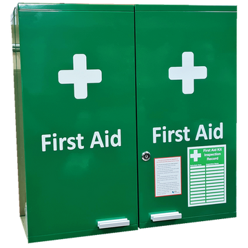 First Aid Medical Station Double Door Stocked Medical Cabinet 53x53x20cm