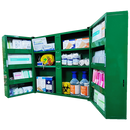 First Aid Medical Station Double Door Stocked Medical Cabinet 53x53x20cm
