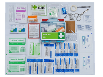 First Aid Kit in Small plastic box
