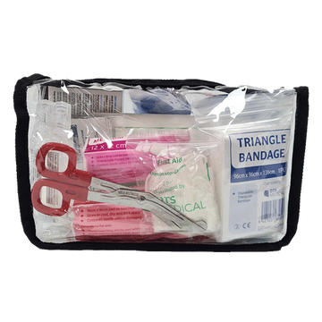 First Aid Bag Soft Pack, Clear, Large Triangle, No Handles