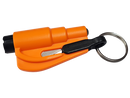 Res-Q-Key Escape Tool Spring Loaded Window Breaking Punch and Belt Cutting Device Hi Viz Orange for easy location