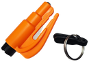 Res-Q-Key Escape Tool Spring Loaded Window Breaking Punch and Belt Cutting Device Hi Viz Orange for easy location