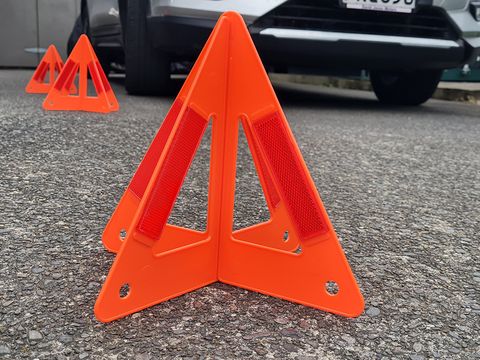Warning Triangle Budget Stores Flat Slots together Set Of Two