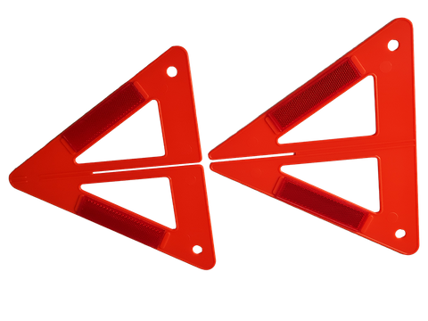 Warning Triangle Budget Stores Flat Slots together Set Of Two