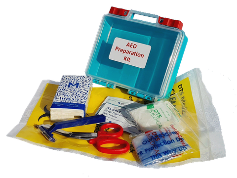 AED Prep Kit Economy in small plastic kit box