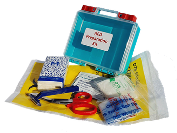 AED Prep Kit Economy in small plastic kit box