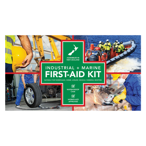 Adhesive Industrial And Marine First Aid Sticker A5 Approximately