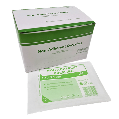 Non Adherent Dressings 10cm x 7.5cm Box of 100 Sterile