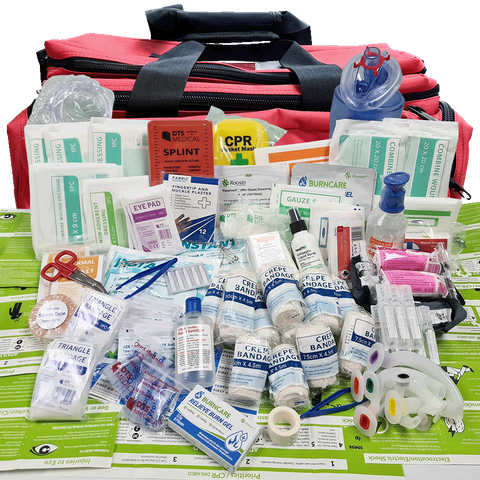 First Aid Resus styled Medium Major/ Mass Incident First Responder Kit in Under Arm Sling Style Tog Style Bag