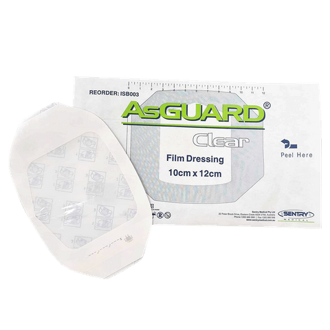 Clear Waterproof plain dressing 10x12cm single