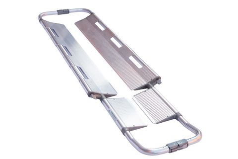 Adjustable Scoop Stretcher Aluminium with 2 Body Straps