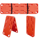 Patient Backboard SF with Straps Lightweight Durable Plastic Folds once in the middle