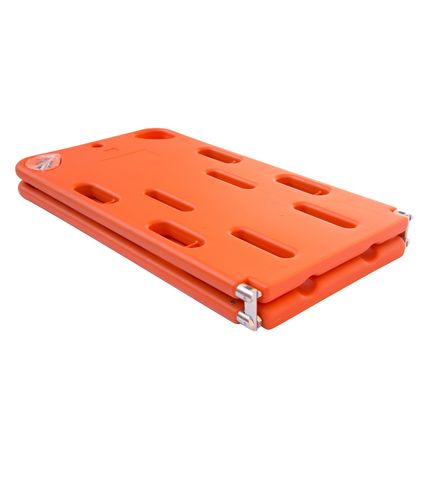Patient Backboard SF with Straps Lightweight Durable Plastic Folds once in the middle
