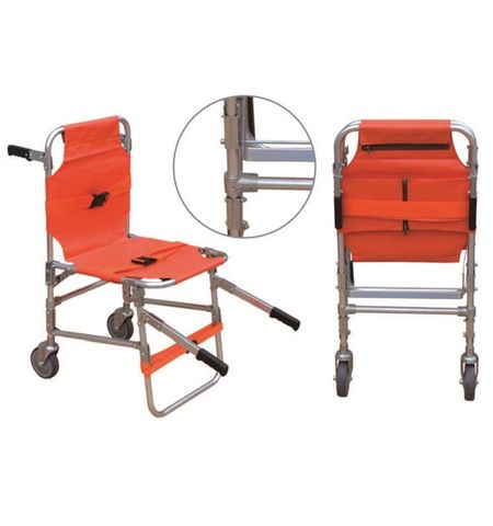 Patient Rescue Stair Chair Stretcher Folding For Infrequent Emergency Use