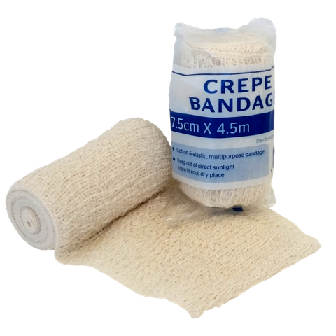 Crepe Bandage Elastic 7.5cm x 4.5m