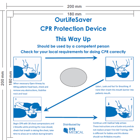 CPR Face Shield Bite Block Type First Aid One Way Valve