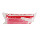 First Aid Large Wound Dressing pad on bandage 18 x 18cm