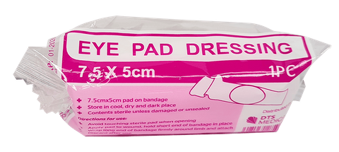 Eye Wound Dressing Combo Pad And Bandage Single Sterile