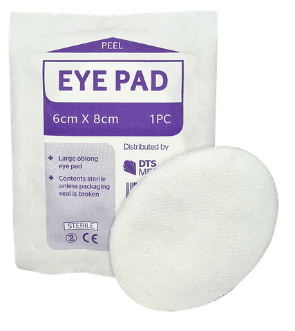 Eye Pad Oval Large 7.5cm x 5.5cm - Single