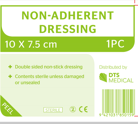 Non Adherent Dressings 10cm x 7.5cm Sterile Single
