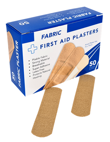 Plasters Fabric 50's First Aid Bandage regular 19mm x 76mm