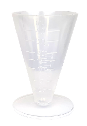 Medicine Cup Clear Plastic 40ml Graduated